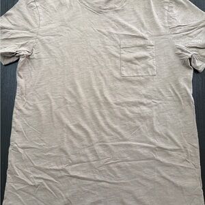 PAIGE Light Beige Short Sleeve Tee